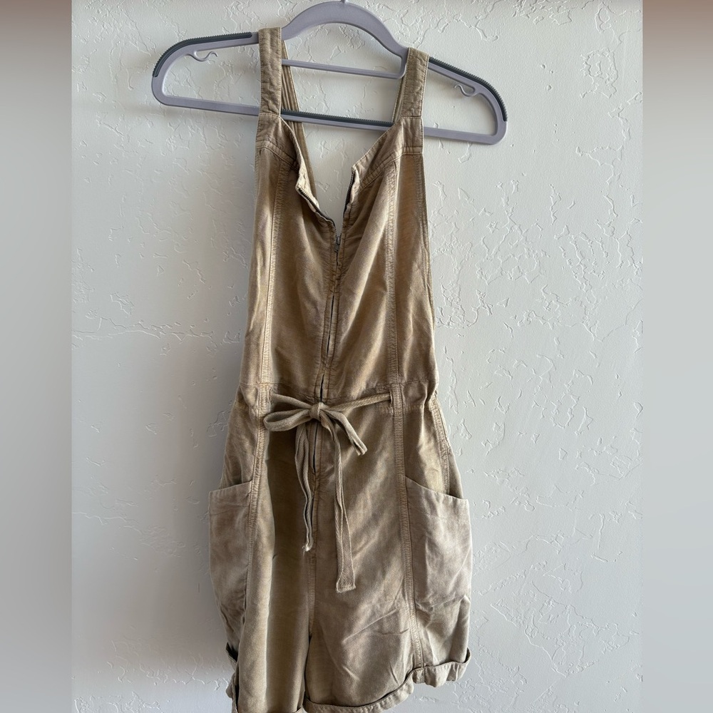 Free People Beige Sleeveless Romper